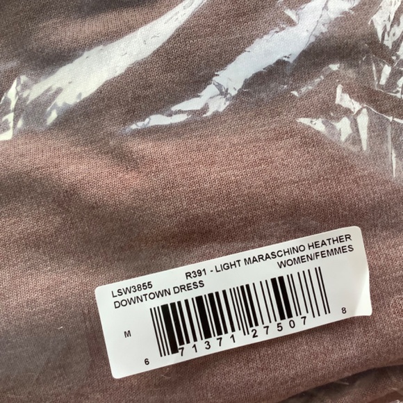 NWT Lolë Downtown tunic dress in maraschino heather size M - Picture 6 of 11